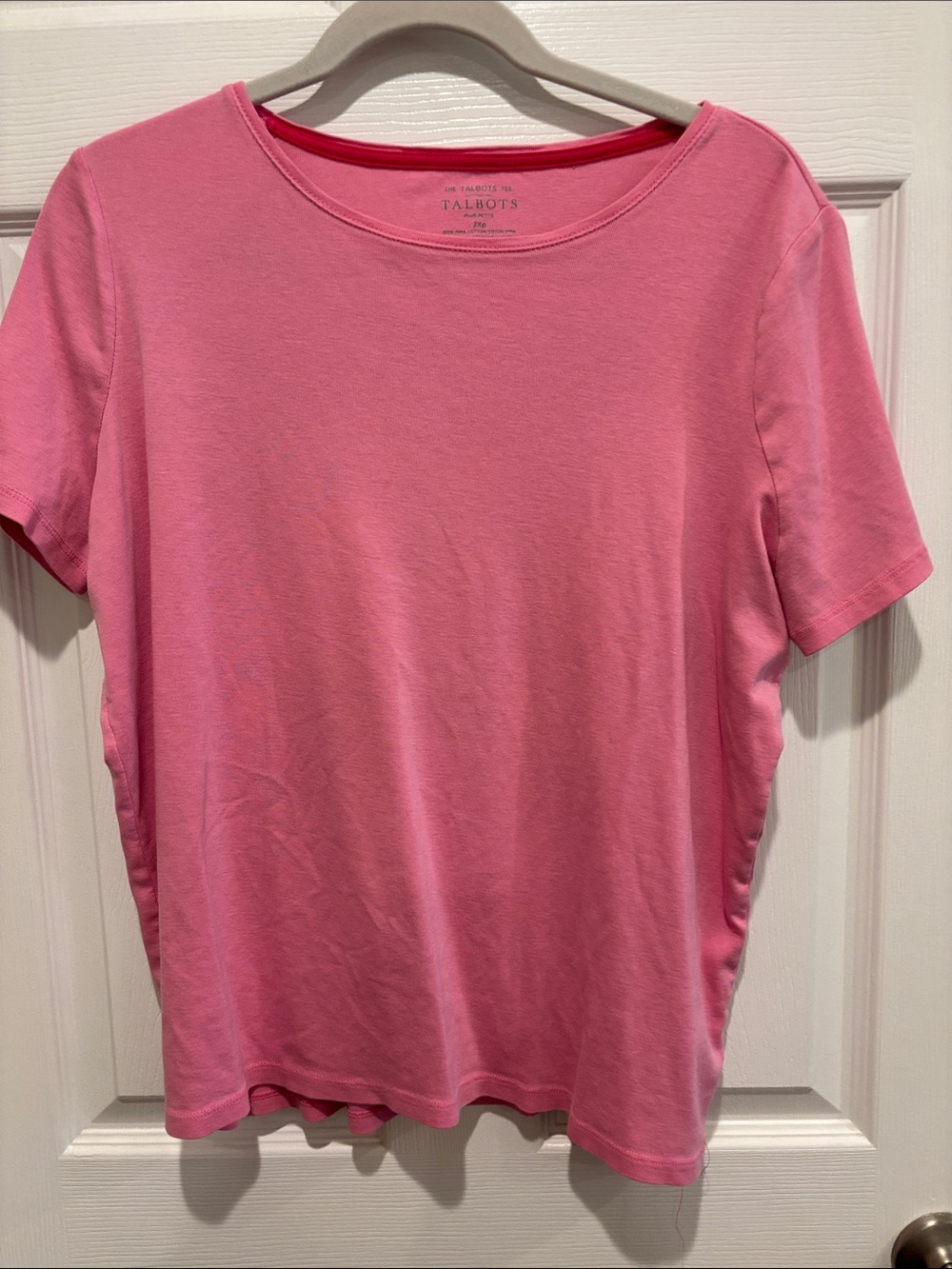Talbots Bubblegum Pink Short-Sleeve Crewneck Tee